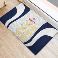 Custom England 2026 Football Rubber Doormat Go Three Lions Grunge Style - Wonder Print Shop