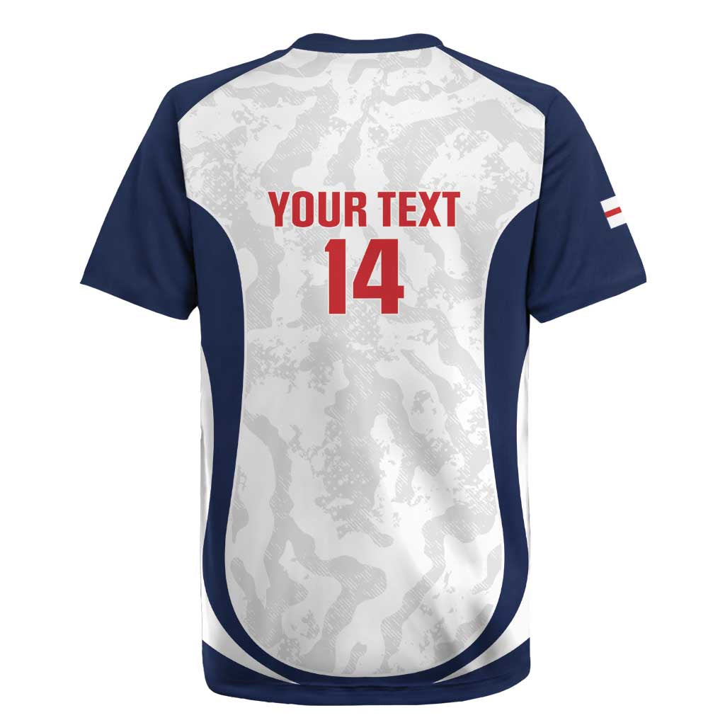 Custom England 2026 Football Rugby Jersey Go Three Lions Grunge Style - Wonder Print Shop