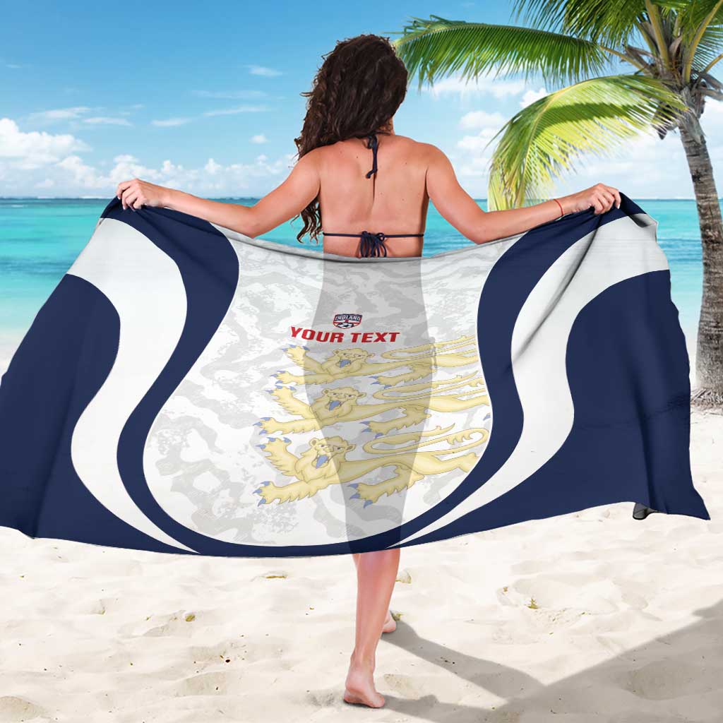 Custom England 2026 Football Sarong Go Three Lions Grunge Style - Wonder Print Shop
