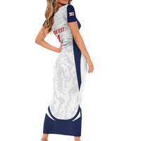 Custom England 2026 Football Short Sleeve Bodycon Dress Go Three Lions Grunge Style - Wonder Print Shop