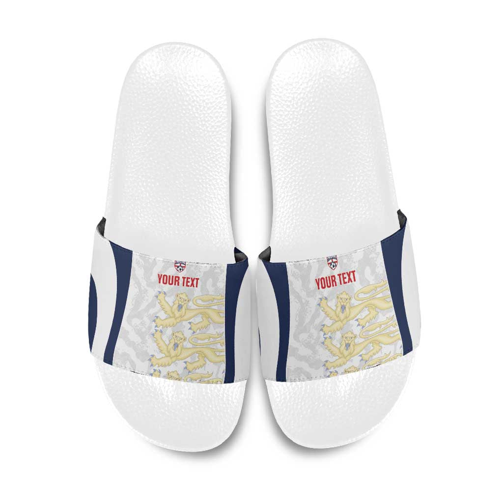 Custom England 2026 Football Slide Sandals Go Three Lions Grunge Style - Wonder Print Shop