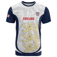 Custom England 2026 Football T Shirt Go Three Lions Grunge Style - Wonder Print Shop