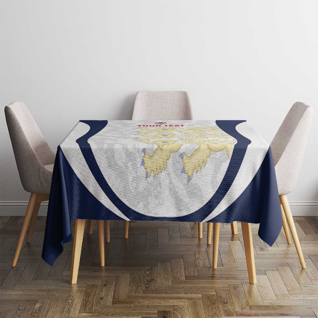 Custom England 2026 Football Tablecloth Go Three Lions Grunge Style - Wonder Print Shop