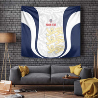 Custom England 2026 Football Tapestry Go Three Lions Grunge Style - Wonder Print Shop