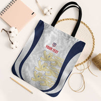 Custom England 2026 Football Tote Bag Go Three Lions Grunge Style - Wonder Print Shop