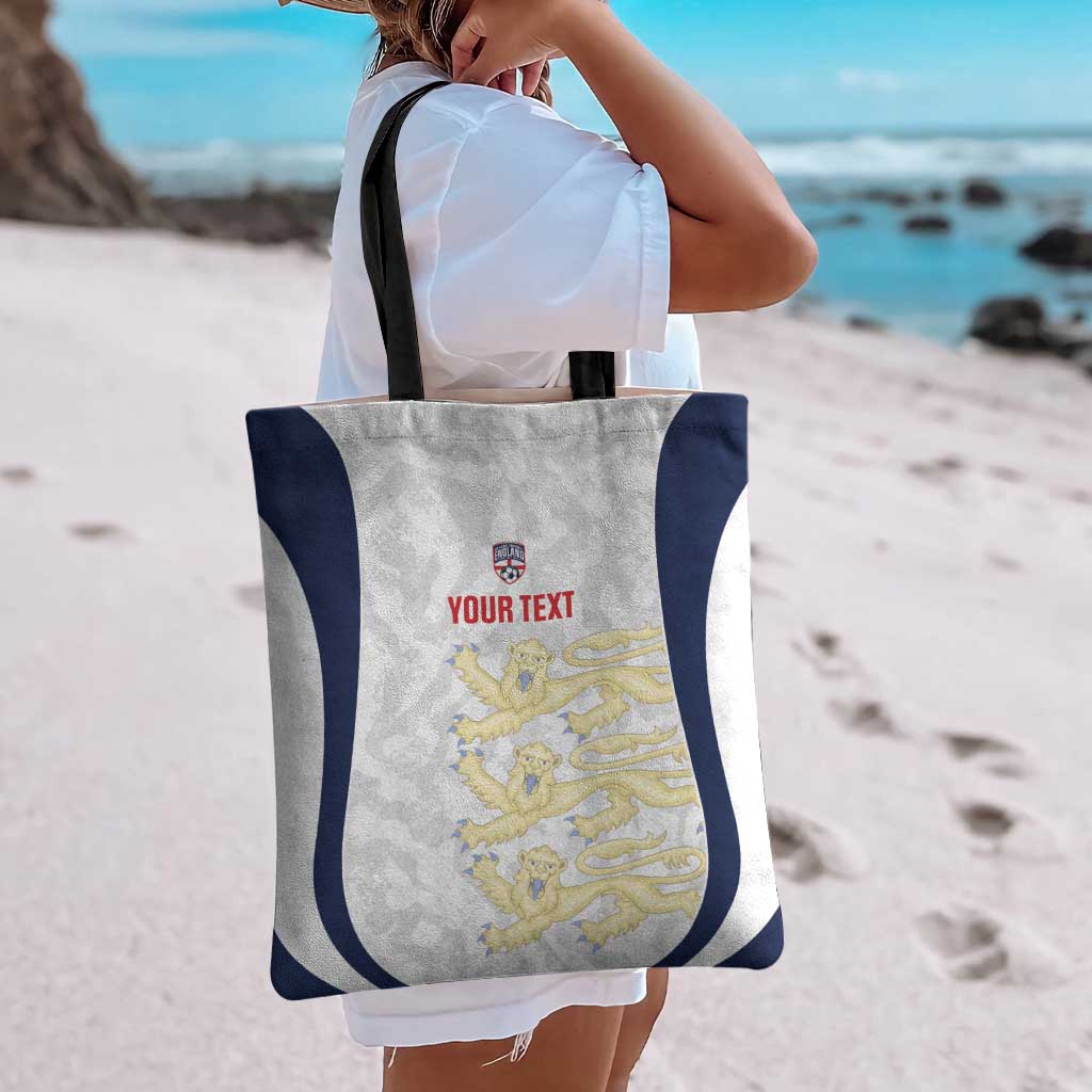 Custom England 2026 Football Tote Bag Go Three Lions Grunge Style - Wonder Print Shop