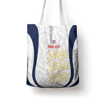 Custom England 2026 Football Tote Bag Go Three Lions Grunge Style - Wonder Print Shop