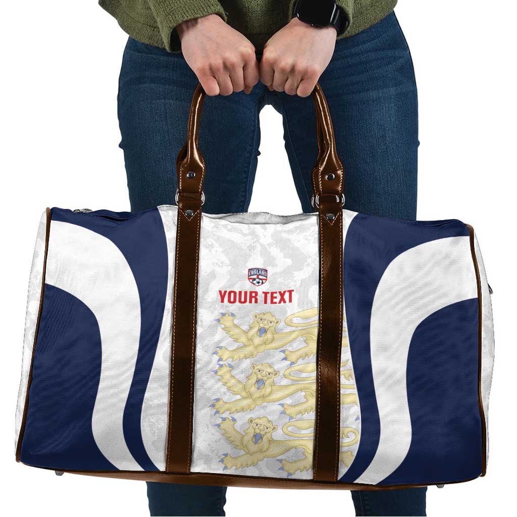 Custom England 2026 Football Travel Bag Go Three Lions Grunge Style - Wonder Print Shop