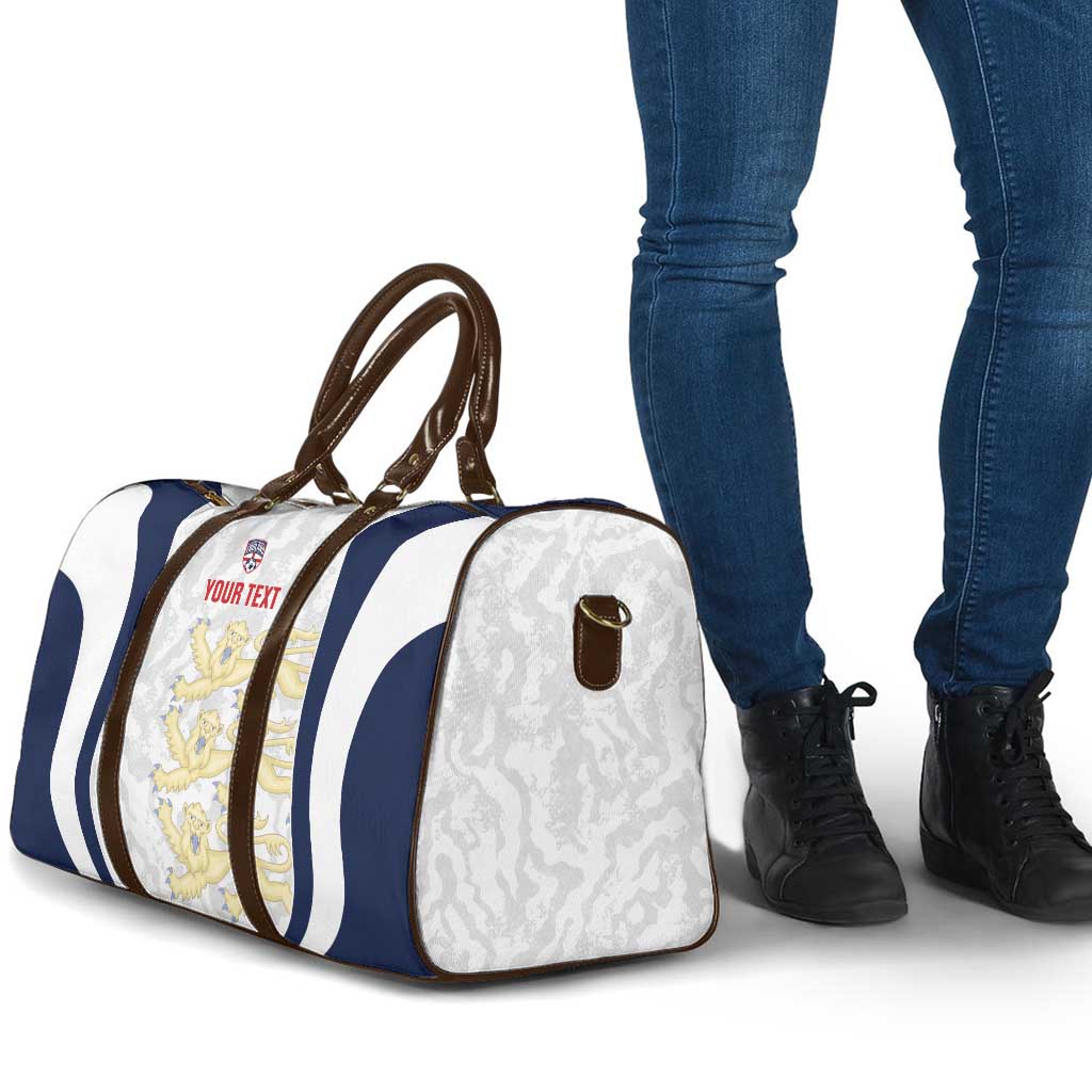 Custom England 2026 Football Travel Bag Go Three Lions Grunge Style - Wonder Print Shop