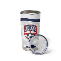 Custom England 2026 Football Tumbler Cup Go Three Lions Grunge Style - Wonder Print Shop