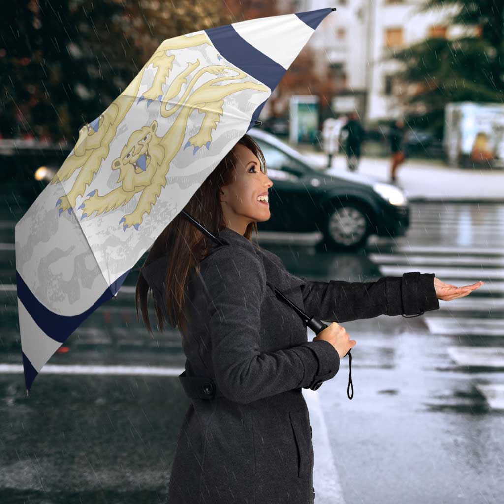 Custom England 2026 Football Umbrella Go Three Lions Grunge Style - Wonder Print Shop