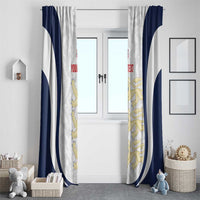 Custom England 2026 Football Window Curtain Go Three Lions Grunge Style - Wonder Print Shop