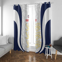 Custom England 2026 Football Window Curtain Go Three Lions Grunge Style - Wonder Print Shop
