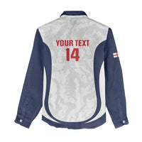 Custom England 2026 Football Women Casual Shirt Go Three Lions Grunge Style - Wonder Print Shop