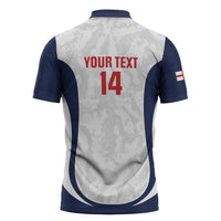 Custom England 2026 Football Zipper Polo Shirt Go Three Lions Grunge Style - Wonder Print Shop