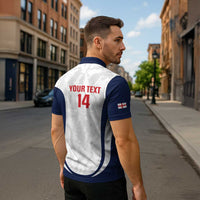 Custom England 2026 Football Zipper Polo Shirt Go Three Lions Grunge Style - Wonder Print Shop
