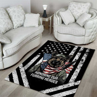 USA National K9 Veterans Day Area Rug Honoring Our Furring Heroes