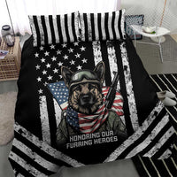 USA National K9 Veterans Day Bedding Set Honoring Our Furring Heroes