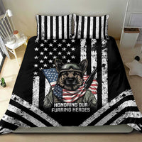 USA National K9 Veterans Day Bedding Set Honoring Our Furring Heroes