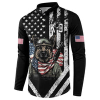 USA National K9 Veterans Day Button Sweatshirt Honoring Our Furring Heroes