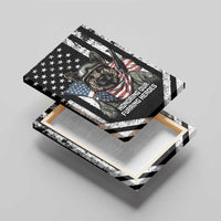USA National K9 Veterans Day Canvas Wall Art Honoring Our Furring Heroes