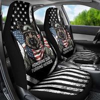 USA National K9 Veterans Day Car Seat Cover Honoring Our Furring Heroes