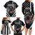 USA National K9 Veterans Day Family Matching Long Sleeve Bodycon Dress and Hawaiian Shirt Honoring Our Furring Heroes