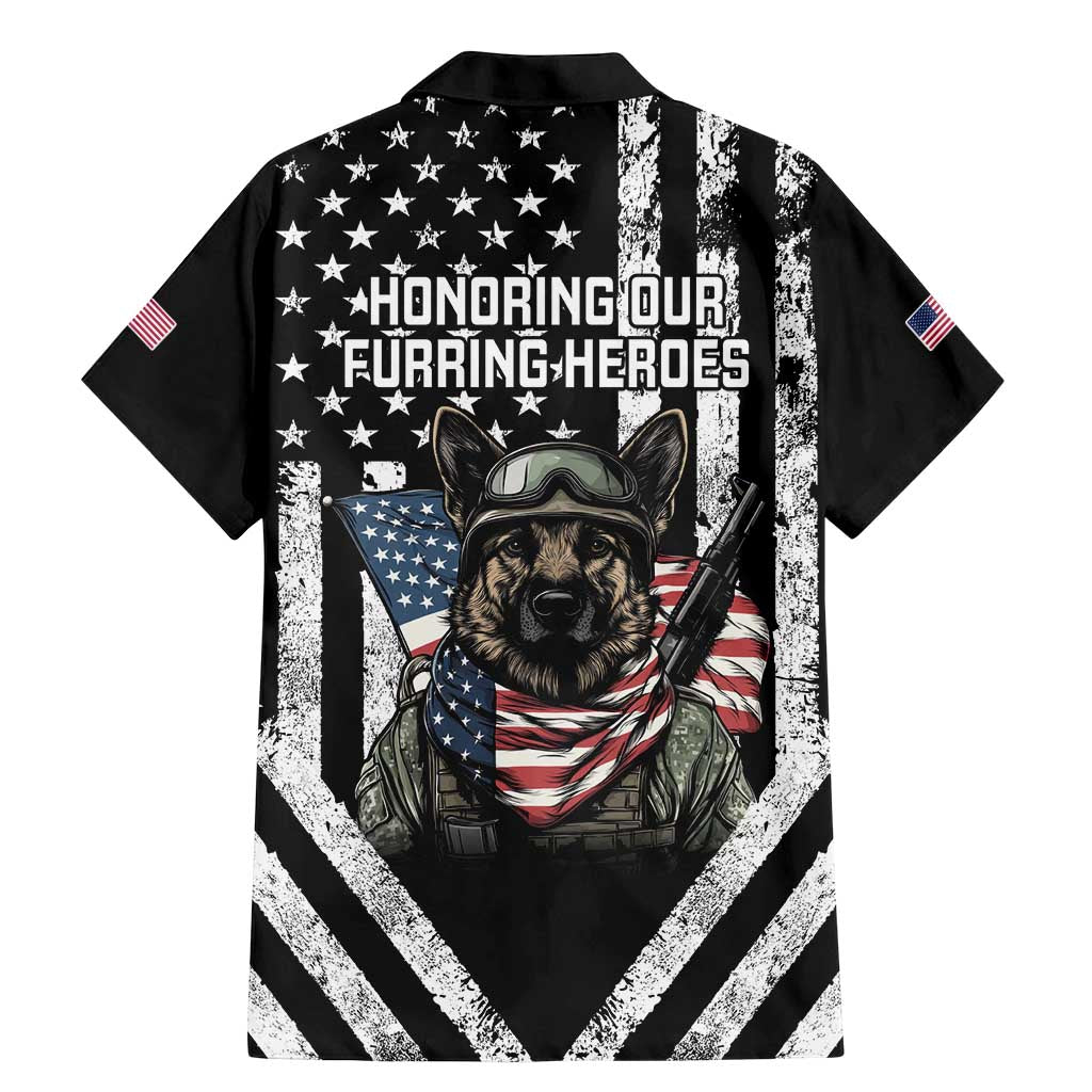 USA National K9 Veterans Day Family Matching Mermaid Dress and Hawaiian Shirt Honoring Our Furring Heroes