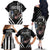 USA National K9 Veterans Day Family Matching Off The Shoulder Long Sleeve Dress and Hawaiian Shirt Honoring Our Furring Heroes