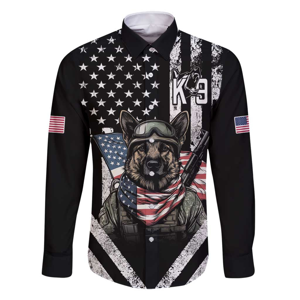 USA National K9 Veterans Day Family Matching Off Shoulder Short Dress and Hawaiian Shirt Honoring Our Furring Heroes
