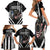 USA National K9 Veterans Day Family Matching Short Sleeve Bodycon Dress and Hawaiian Shirt Honoring Our Furring Heroes