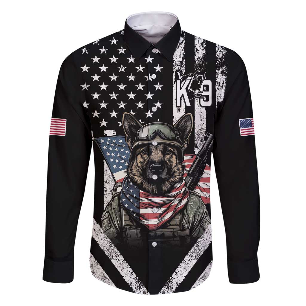 USA National K9 Veterans Day Family Matching Short Sleeve Bodycon Dress and Hawaiian Shirt Honoring Our Furring Heroes
