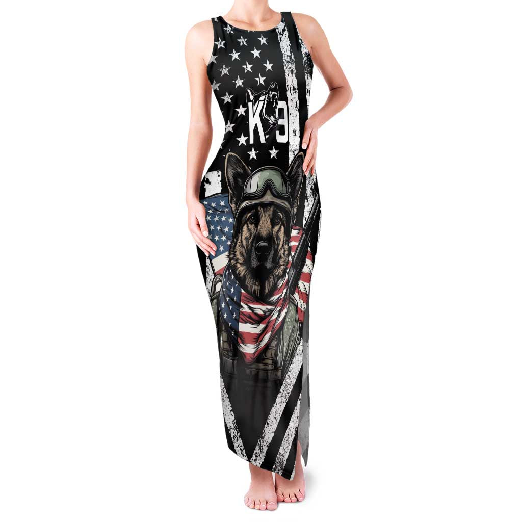 USA National K9 Veterans Day Family Matching Tank Maxi Dress and Hawaiian Shirt Honoring Our Furring Heroes