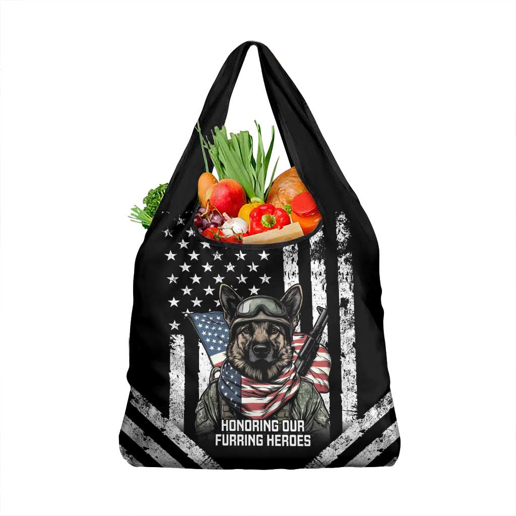 USA National K9 Veterans Day Grocery Bag Honoring Our Furring Heroes
