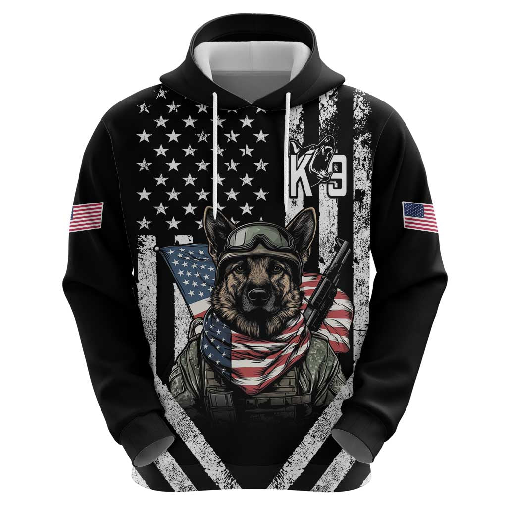 USA National K9 Veterans Day Hoodie Honoring Our Furring Heroes