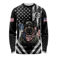 USA National K9 Veterans Day Long Sleeve Shirt Honoring Our Furring Heroes