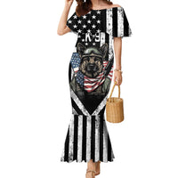 USA National K9 Veterans Day Mermaid Dress Honoring Our Furring Heroes
