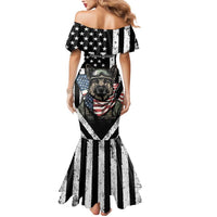 USA National K9 Veterans Day Mermaid Dress Honoring Our Furring Heroes