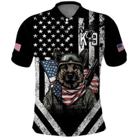 USA National K9 Veterans Day Polo Shirt Honoring Our Furring Heroes