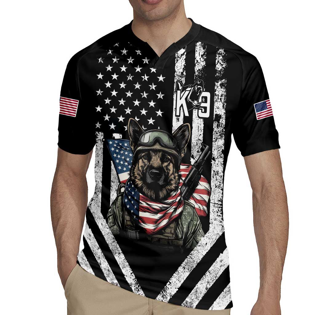 USA National K9 Veterans Day Rugby Jersey Honoring Our Furring Heroes