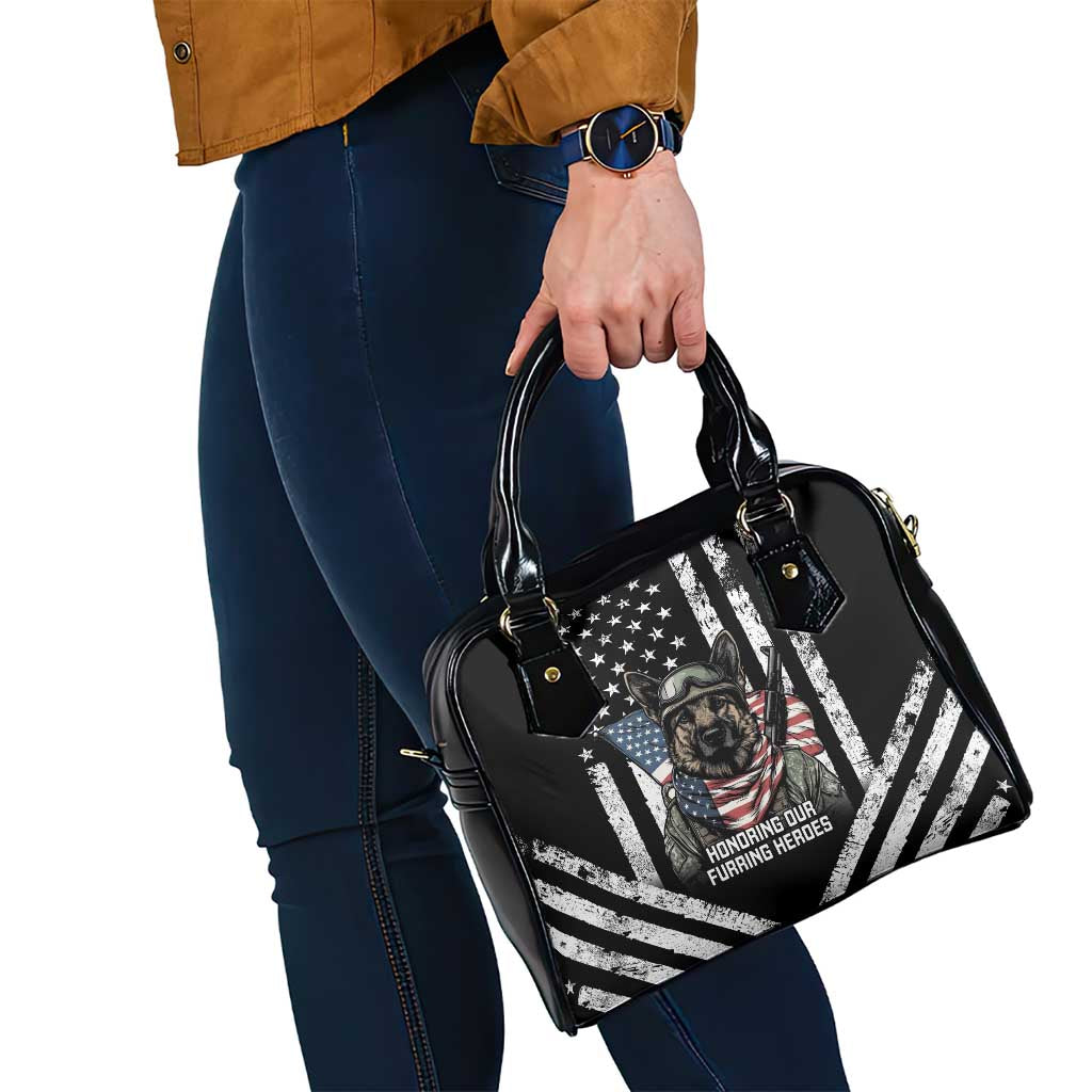 USA National K9 Veterans Day Shoulder Handbag Honoring Our Furring Heroes