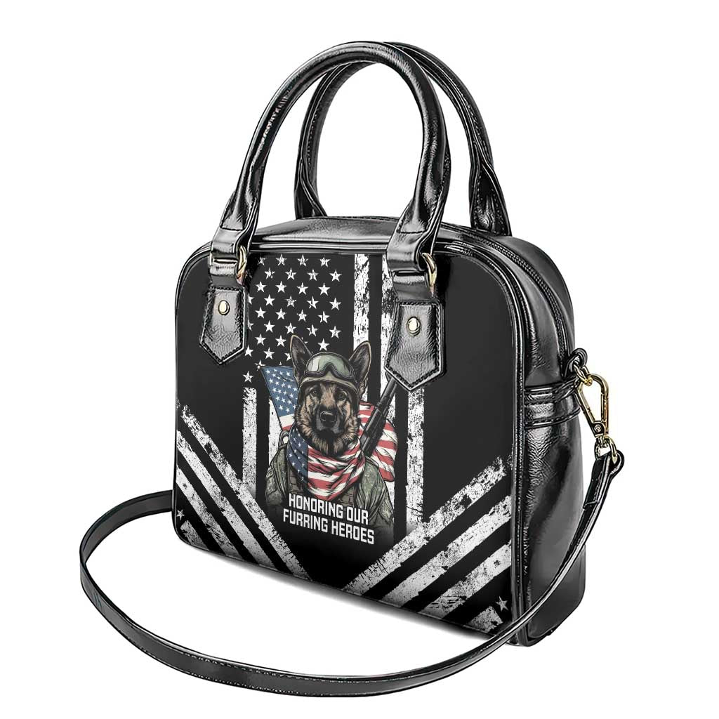 USA National K9 Veterans Day Shoulder Handbag Honoring Our Furring Heroes