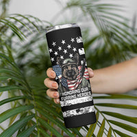 USA National K9 Veterans Day Skinny Tumbler Honoring Our Furring Heroes