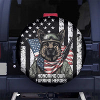 USA National K9 Veterans Day Spare Tire Cover Honoring Our Furring Heroes