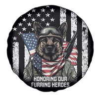 USA National K9 Veterans Day Spare Tire Cover Honoring Our Furring Heroes