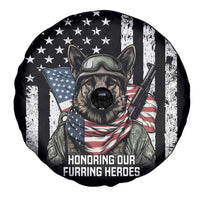USA National K9 Veterans Day Spare Tire Cover Honoring Our Furring Heroes
