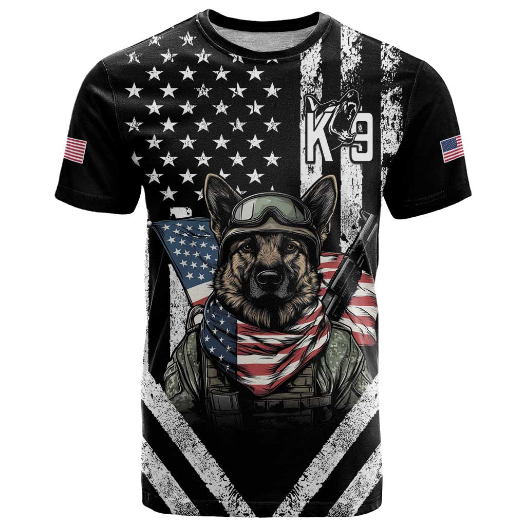 USA National K9 Veterans Day T Shirt Honoring Our Furring Heroes