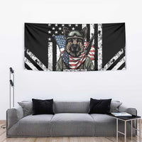 USA National K9 Veterans Day Tapestry Honoring Our Furring Heroes