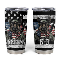 USA National K9 Veterans Day Tumbler Cup Honoring Our Furring Heroes