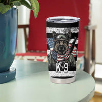 USA National K9 Veterans Day Tumbler Cup Honoring Our Furring Heroes